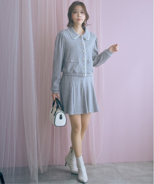 marun（マルン）の「＜大きいサイズ＞ショート丈フレアスカート marun（スカート・レディース・ベージュ/グレー/ブラック・5L/4L/3L/LL/L）」の13枚目の写真