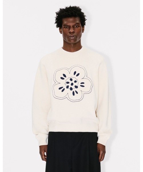KENZO（ケンゾー）の「'Boke Flower' エンブロイダリー ウール ジャンパー（その他トップス・メンズ・ホワイト系その他・SMALL/LARGE/MEDIUM）」の3枚目の写真