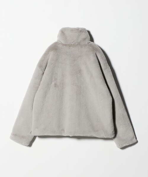 A DAY IN THE LIFE UNITED ARROWS(アデイインザライフユナイテッドアローズ)の「フェイクファー スタンドカラーブルゾン <A DAY IN THE LIFE>(ブルゾン・レディース・ナチュラル/ライトグレー/モカ・FREE)」の4枚目の写真
