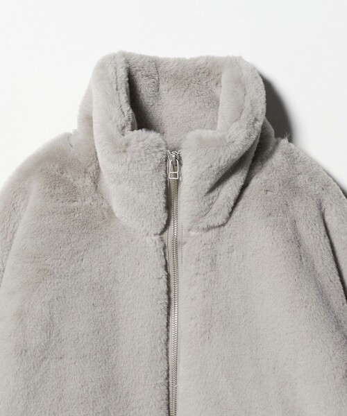 A DAY IN THE LIFE UNITED ARROWS(アデイインザライフユナイテッドアローズ)の「フェイクファー スタンドカラーブルゾン <A DAY IN THE LIFE>(ブルゾン・レディース・ナチュラル/ライトグレー/モカ・FREE)」の5枚目の写真