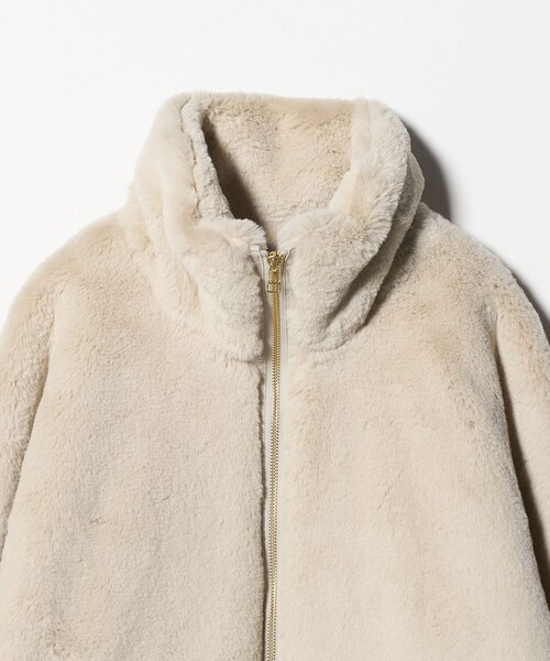 A DAY IN THE LIFE UNITED ARROWS(アデイインザライフユナイテッドアローズ)の「フェイクファー スタンドカラーブルゾン <A DAY IN THE LIFE>(ブルゾン・レディース・ナチュラル/ライトグレー/モカ・FREE)」の11枚目の写真