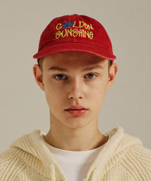 GOLDEN SNSHINE（ゴールデン サンシャイン）の「Washed Logo Ball Cap_Red（キャップ）」
