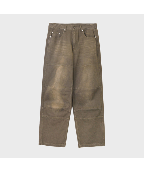 PHYPS MOTORCYCLE(フィップスモーターサイクル)の「Vintage Old Denim Pants Brown(デニムパンツ・レディース・その他・LARGE/X-LARGE/SMALL/MEDIUM)」の1枚目の写真
