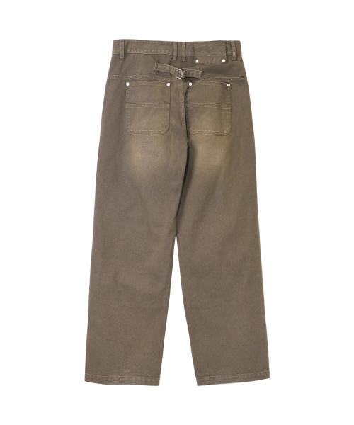 PHYPS MOTORCYCLE(フィップスモーターサイクル)の「Vintage Old Denim Pants Brown(デニムパンツ・レディース・その他・LARGE/X-LARGE/SMALL/MEDIUM)」の2枚目の写真