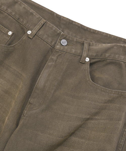 PHYPS MOTORCYCLE(フィップスモーターサイクル)の「Vintage Old Denim Pants Brown(デニムパンツ・レディース・その他・LARGE/X-LARGE/SMALL/MEDIUM)」の3枚目の写真