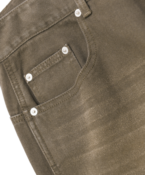 PHYPS MOTORCYCLE(フィップスモーターサイクル)の「Vintage Old Denim Pants Brown(デニムパンツ・レディース・その他・LARGE/X-LARGE/SMALL/MEDIUM)」の5枚目の写真