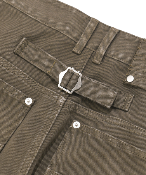 PHYPS MOTORCYCLE(フィップスモーターサイクル)の「Vintage Old Denim Pants Brown(デニムパンツ・レディース・その他・LARGE/X-LARGE/SMALL/MEDIUM)」の9枚目の写真