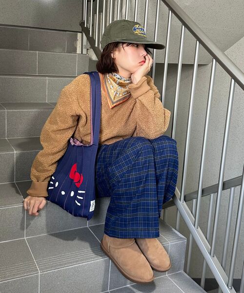 UNKNOWN PLANET(アンノウンプラネット)の「チェックバンディングパンツブルー(その他パンツ・レディース・その他・1/2)」の5枚目の写真