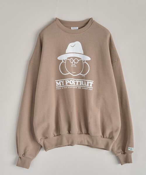 CRAFT STANDARD BOUTIQUE（クラフトスタンダードブティック）の「【P・O・P・S】裏起毛スウェットシャツ（スウェット・メンズ・ホワイト系その他/ブラウン/グリーン/ベージュ/ネイビー/ブラック・M/L/XL）」の4枚目の写真