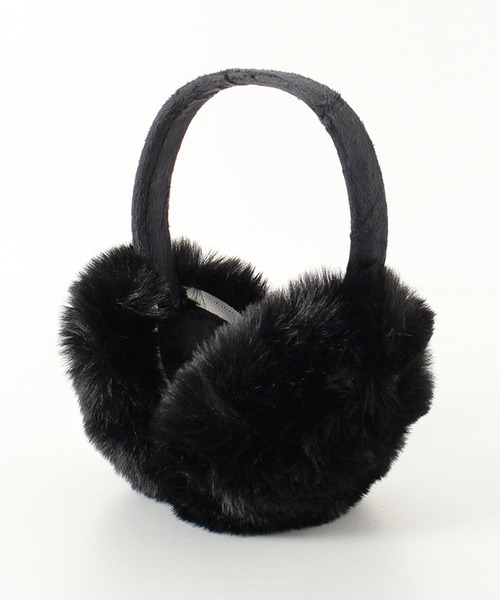 ALWAYS GOOD TIME（オルウェイズグッドタイム）の「シンプルフェイクファーイヤーマフ／防寒・あったか耳あて　折り畳み可能（ユニセックス）（イヤーマフ・レディース・ホワイト系1/ホワイト系2/ブラック系1/ブラック系2/グレー系1/グレー系2/ブラウン系1/ブラウン系2・FREE）」の2枚目の写真