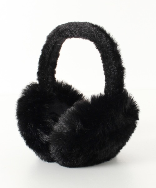 ALWAYS GOOD TIME（オルウェイズグッドタイム）の「シンプルフェイクファーイヤーマフ／防寒・あったか耳あて　折り畳み可能（ユニセックス）（イヤーマフ・レディース・ホワイト系1/ホワイト系2/ブラック系1/ブラック系2/グレー系1/グレー系2/ブラウン系1/ブラウン系2・FREE）」の4枚目の写真