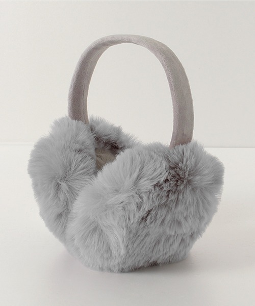 ALWAYS GOOD TIME（オルウェイズグッドタイム）の「シンプルフェイクファーイヤーマフ／防寒・あったか耳あて　折り畳み可能（ユニセックス）（イヤーマフ・レディース・ホワイト系1/ホワイト系2/ブラック系1/ブラック系2/グレー系1/グレー系2/ブラウン系1/ブラウン系2・FREE）」の5枚目の写真