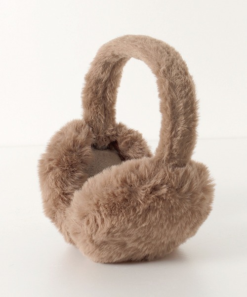 ALWAYS GOOD TIME（オルウェイズグッドタイム）の「シンプルフェイクファーイヤーマフ／防寒・あったか耳あて　折り畳み可能（ユニセックス）（イヤーマフ・レディース・ホワイト系1/ホワイト系2/ブラック系1/ブラック系2/グレー系1/グレー系2/ブラウン系1/ブラウン系2・FREE）」の8枚目の写真