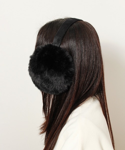 ALWAYS GOOD TIME（オルウェイズグッドタイム）の「シンプルフェイクファーイヤーマフ／防寒・あったか耳あて　折り畳み可能（ユニセックス）（イヤーマフ・レディース・ホワイト系1/ホワイト系2/ブラック系1/ブラック系2/グレー系1/グレー系2/ブラウン系1/ブラウン系2・FREE）」の11枚目の写真