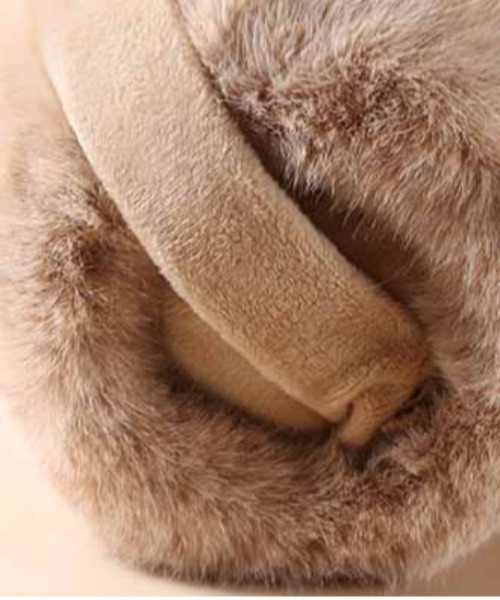 ALWAYS GOOD TIME（オルウェイズグッドタイム）の「シンプルフェイクファーイヤーマフ／防寒・あったか耳あて　折り畳み可能（ユニセックス）（イヤーマフ・レディース・ホワイト系1/ホワイト系2/ブラック系1/ブラック系2/グレー系1/グレー系2/ブラウン系1/ブラウン系2・FREE）」の18枚目の写真