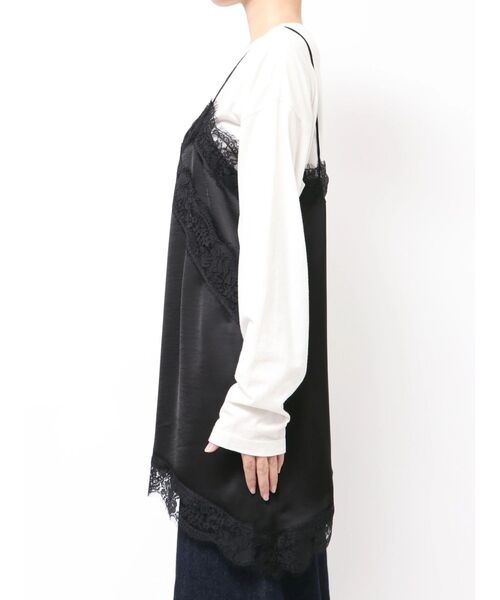 Ungrid（アングリッド）の「レースデザインキャミ（キャミソール・レディース・その他1/オフホワイト/ブラック・FREE）」の6枚目の写真