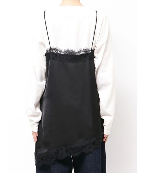 Ungrid（アングリッド）の「レースデザインキャミ（キャミソール・レディース・その他1/オフホワイト/ブラック・FREE）」の7枚目の写真
