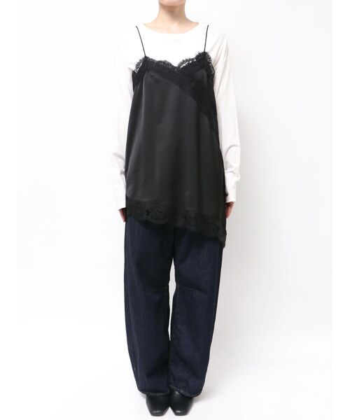 Ungrid（アングリッド）の「レースデザインキャミ（キャミソール・レディース・その他1/オフホワイト/ブラック・FREE）」の12枚目の写真