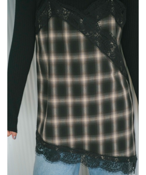Ungrid（アングリッド）の「レースデザインキャミ（キャミソール・レディース・その他1/オフホワイト/ブラック・FREE）」の16枚目の写真