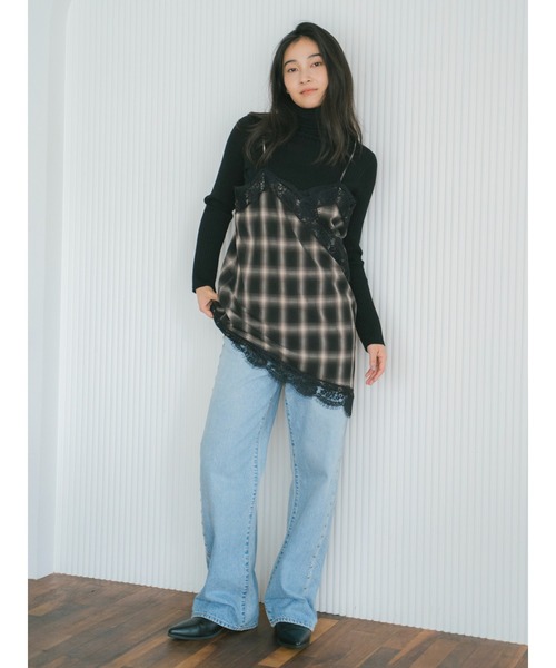 Ungrid（アングリッド）の「レースデザインキャミ（キャミソール・レディース・その他1/オフホワイト/ブラック・FREE）」の19枚目の写真