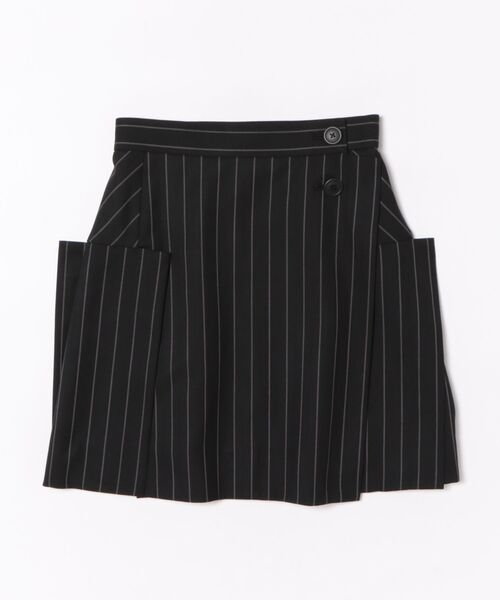 Vivienne Westwood（ヴィヴィアンウエストウッド）の「ｳｰﾙｷﾞｬﾊﾞﾊﾞｯｸﾌﾟﾘｰﾂﾐﾆｽｶｰﾄ（スカート・レディース・ブラック/ブラック系その他・40/38/36）」の2枚目の写真