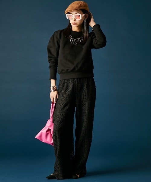 GEVS.(ジェイヴィス)の「スクエア柄レースパンツ<大きいサイズ有>GEVS.(その他パンツ・レディース・ブラック/オフホワイト・L/M/5L/4L/3L/LL)」の18枚目の写真