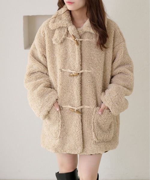 apres jour clair】ダッフルボアコート（ダッフルコート）｜apres jour