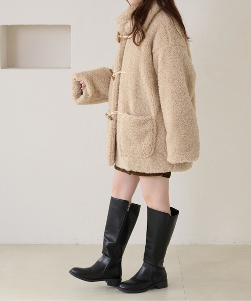 apres jour clair】ダッフルボアコート（ダッフルコート）｜apres jour