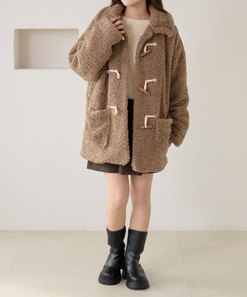 apres jour clair】ダッフルボアコート（ダッフルコート）｜apres jour