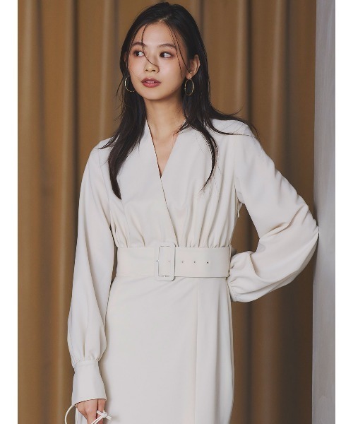 ZOZO限定カラー】ノーカラーナローワンピース(ワンピース)|anuans ZOZO限定カラー】ノーカラーナローワンピース(ワンピース)|anuans