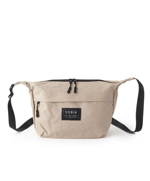 ITS'DEMO（イッツデモ）の「撥水ナイロン舟形ショルダー（ショルダーバッグ・レディース・ライトベージュ/ブラック/ナチュラル/パープル・00）」の15枚目の写真