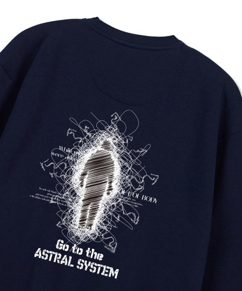 ASTRAL PROJECTION（アストラルプロジェクション）の「アストラルシステム オーバーサイズ スウェット_ネイビー（スウェット・メンズ・その他・LARGE/MEDIUM/X-LARGE/XX-LARGE）」の4枚目の写真