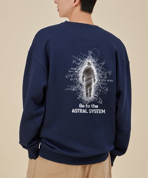 ASTRAL PROJECTION（アストラルプロジェクション）の「アストラルシステム オーバーサイズ スウェット_ネイビー（スウェット・メンズ・その他・LARGE/MEDIUM/X-LARGE/XX-LARGE）」の6枚目の写真