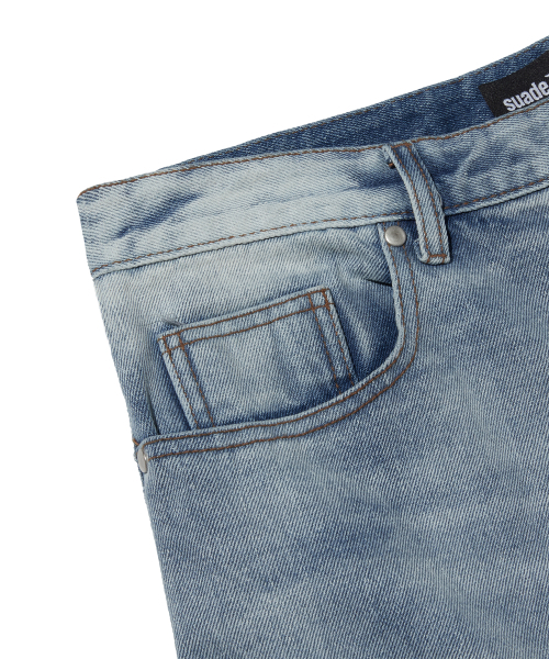 suade（スエード）の「BRUSH WASHED DENIM [LIGHT BLUE]（デニムパンツ・レディース・その他・MEDIUM/LARGE/SMALL）」の6枚目の写真