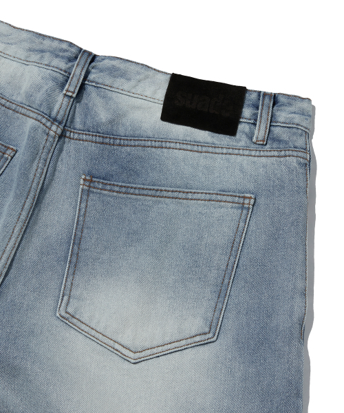suade（スエード）の「BRUSH WASHED DENIM [LIGHT BLUE]（デニムパンツ・レディース・その他・MEDIUM/LARGE/SMALL）」の8枚目の写真