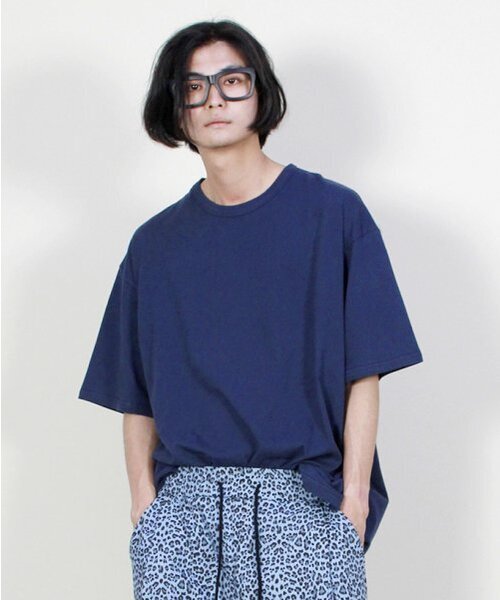DEMARC(ドゥマーク)の「ボックスフィット半袖Tシャツディープブルー(Tシャツ/カットソー・メンズ・その他・LARGE/MEDIUM)」の4枚目の写真