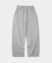 LETTERCOMO（レテルコモ）の「ヘビーコットンパイピングワイドスウェットパンツグレー（スウェットパンツ）」