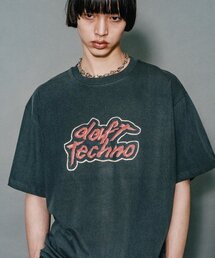 ダフトテクノTシャツ_チャコール