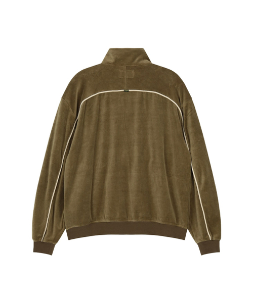 AFTERMATH（アフターマス）の「VELOUR TRACK JACKET(OLIVE)（その他アウター・レディース・オリーブ・LARGE/X-LARGE/MEDIUM）」の2枚目の写真