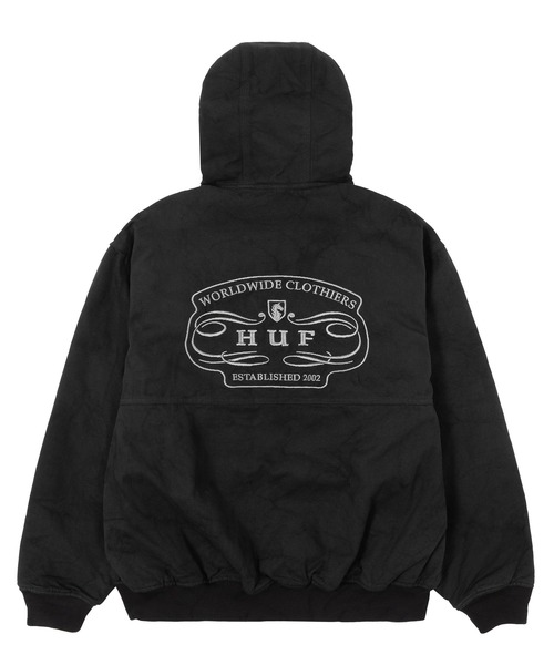 ジャケット・アウター HUF WORLDWIDE CLOTHIERS HOODED JACKET HUF（ハフ） コート ジャケット WORLDWIDE CLOTHIERS HOODED JACKET