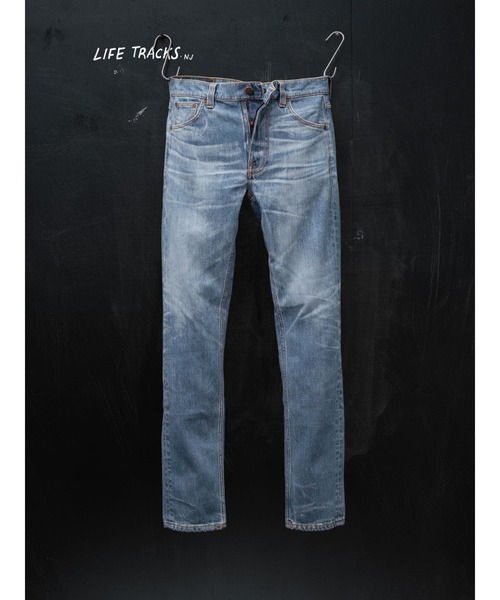 Nudie Jeans（ヌーディージーンズ）の「Nudie Jeans/ヌーディージーンズ Lean Dean / スリムテーパードジーンズ / Hidden Tracks（デニムパンツ・メンズ・ライトインディゴブルー・28/29/30/31/32/33/34）」の4枚目の写真