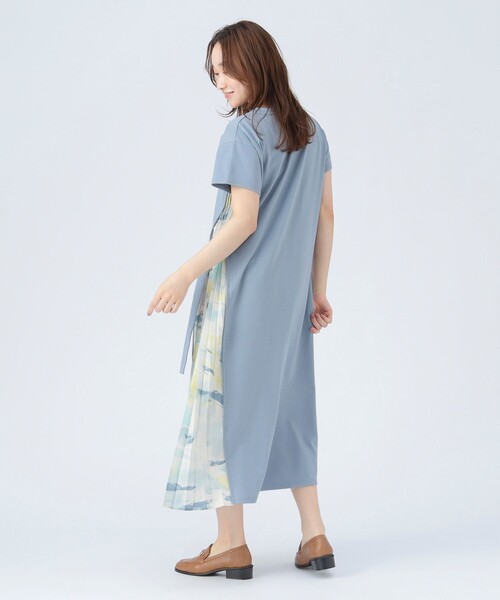 BEAMS HEART(ビームスハート)の「サイドプリーツ コンビ ワンピース(ワンピース・レディース・ブラック系その他3/チャコールグレー/ブラック・FREE)」の19枚目の写真