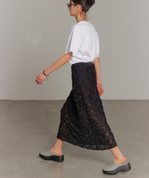 DEWEDEWE(デュイデュイ)の「ローズレーススカート_ブラック(スカート・レディース・その他・SMALL/MEDIUM/LARGE)」の9枚目の写真