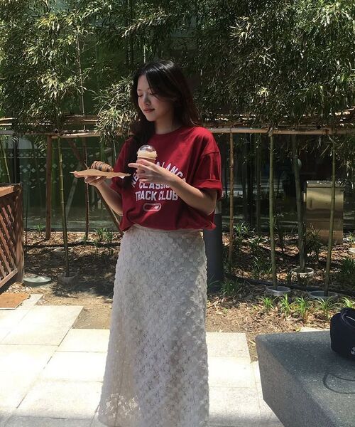 DEWEDEWE(デュイデュイ)の「ローズレーススカート_ブラック(スカート・レディース・その他・SMALL/MEDIUM/LARGE)」の2枚目の写真