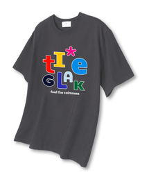 アルファベットポイントオーバーサイズ半袖Tシャツダークグレー