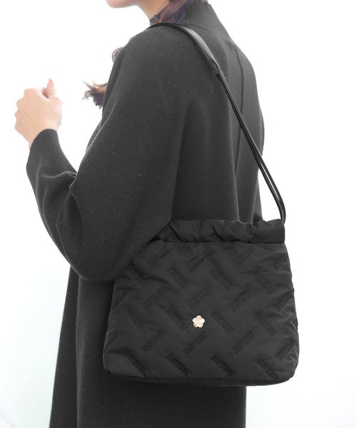 バイアスロゴ刺繍 ミニトート（トートバッグ）｜MARY QUANT（マリー