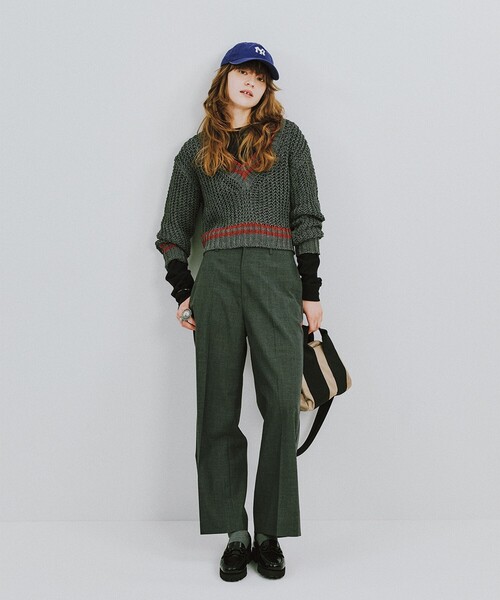 BEAMS BOY(ビームスボーイ)の「Vネック ライン プルオーバー(ニット/セーター・レディース・ホワイト系その他7/グレー・ONE SIZE)」の10枚目の写真