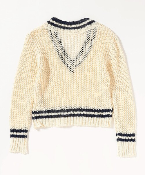 BEAMS BOY(ビームスボーイ)の「Vネック ライン プルオーバー(ニット/セーター・レディース・ホワイト系その他7/グレー・ONE SIZE)」の12枚目の写真