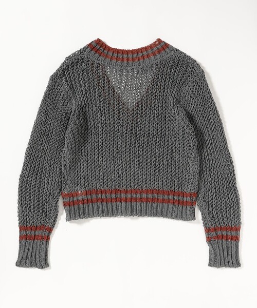 BEAMS BOY(ビームスボーイ)の「Vネック ライン プルオーバー(ニット/セーター・レディース・ホワイト系その他7/グレー・ONE SIZE)」の17枚目の写真