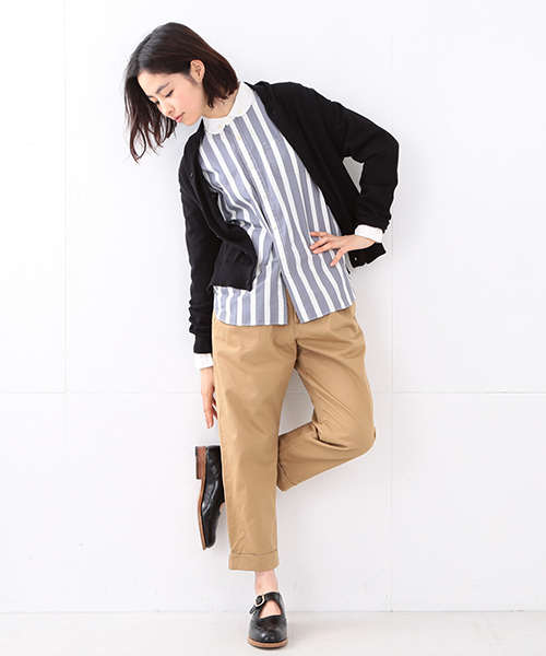 BEAMS BOY(ビームスボーイ)の「BEAMS BOY / 12ゲージ フジヤマ カーディガン 16SS(カーディガン/ボレロ・レディース・ブラック/カーキ/ロイヤルブルー・ONE SIZE)」の22枚目の写真